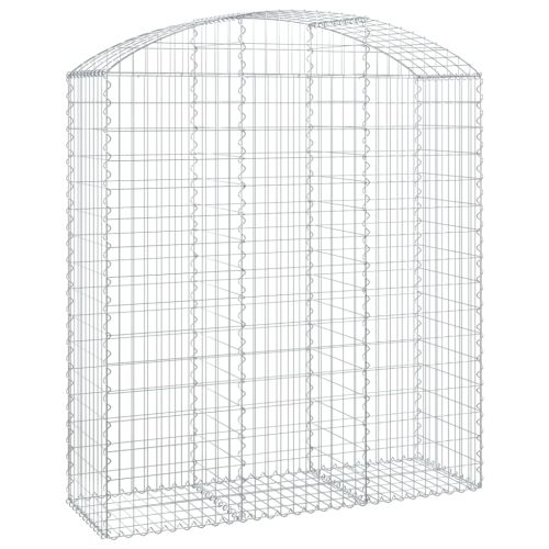 Дъговидна габионна кошница 150x50x160/180 см поцинковано желязо