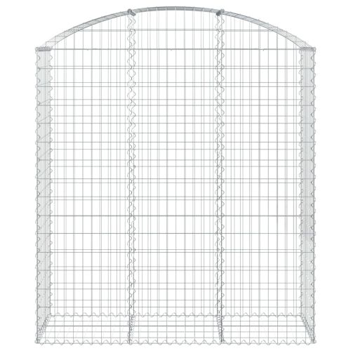 Дъговидна габионна кошница 150x50x160/180 см поцинковано желязо