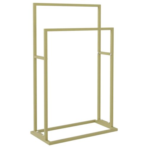 Свободностояща поставка за кърпи златиста 48x24x78,5 см желязо