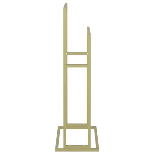 Свободностояща поставка за кърпи златиста 48x24x78,5 см желязо