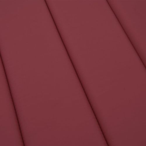 Шалте за шезлонг, виненочервено, 200x50x3 см, Оксфорд плат