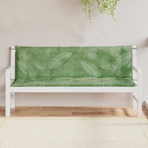 Възглавници за градински пейки 2 бр на листа 150x50x7 см плат