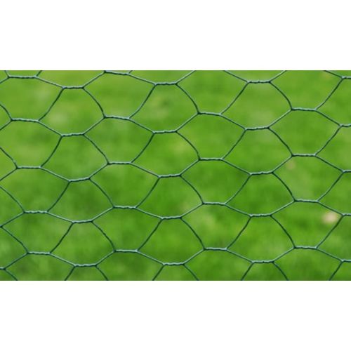 Кокошкарска мрежа с PVC покритие 25х1 м зелена