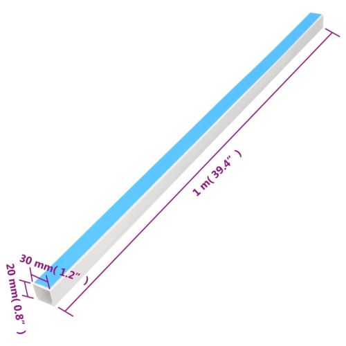 Кабелен канал самозалепващ 30x20 мм 30 м PVC