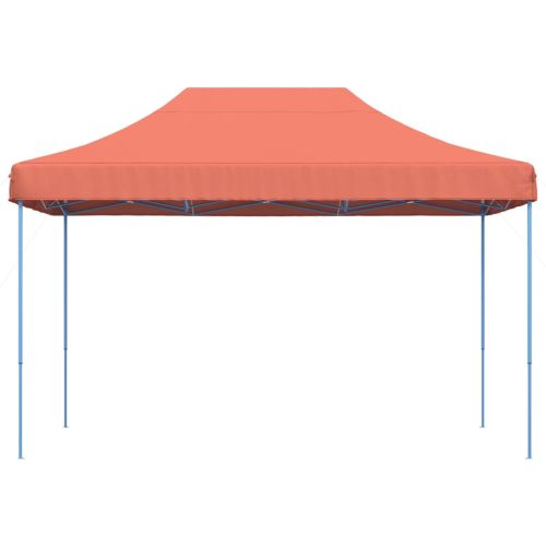 Сгъваема парти шатра, pop-up, теракота, 410x279x315 см