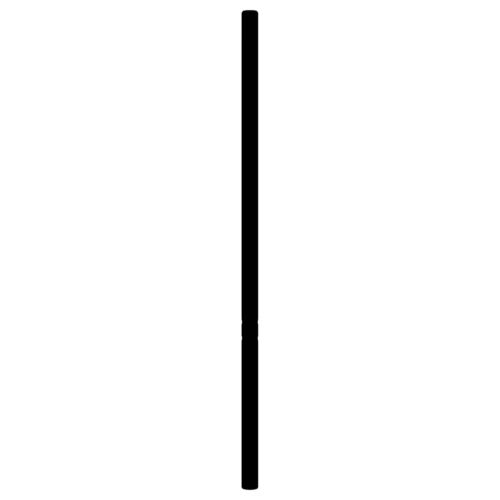 Метална резервна табла за легло, черна, 200 см