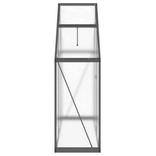 Оранжерия с основа рамка антрацит 169x58x195 см алуминий