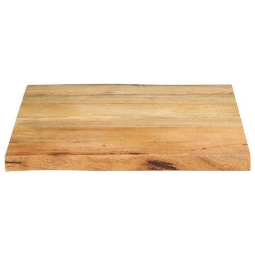 Плот за маса, 80x80x2,5 см, жив ръб, масивно дърво манго