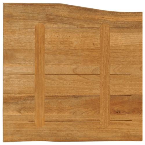 Плот за маса, 60x60x2,5 см, жив ръб, масивно дърво манго