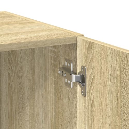 Висок шкаф, сонома дъб, 80x42,5x249 см, инженерно дърво
