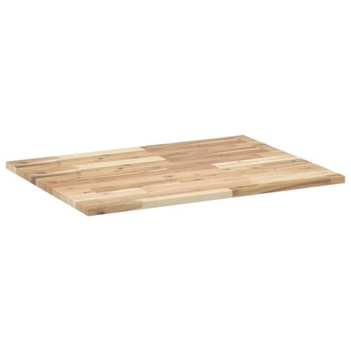 Плот за баня, необработен, 100x60x2 см, масивно дърво акация