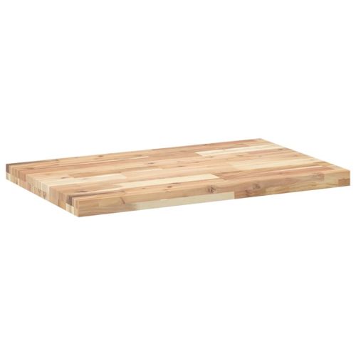 Плот за баня, необработен, 120x50x4 см, масивно дърво акация