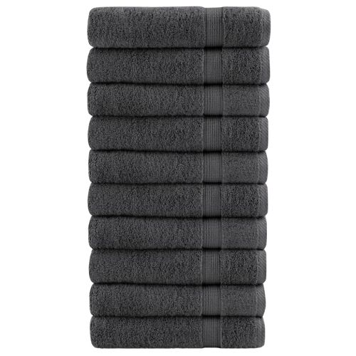 Премиум кърпи за баня SOLUND 10 бр антрацит 70x140 см 600 gsm
