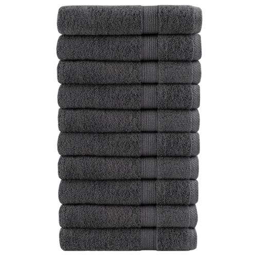 Премиум кърпи SOLUND 10 бр антрацит 100x200 см 600 gsm