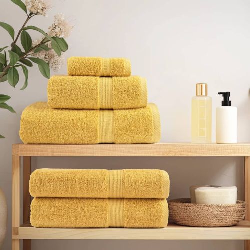 Премиум кърпи за сауна SOLUND 4 бр злато 80x200 см 600 gsm