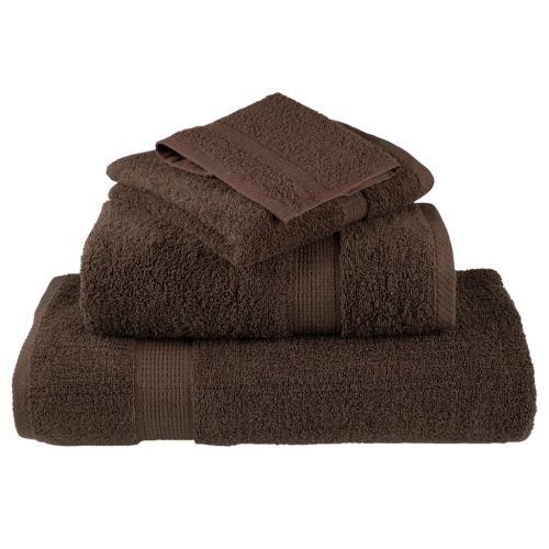Премиум кърпи SOLUND 10 бр кафяви 100x200 см 600 gsm