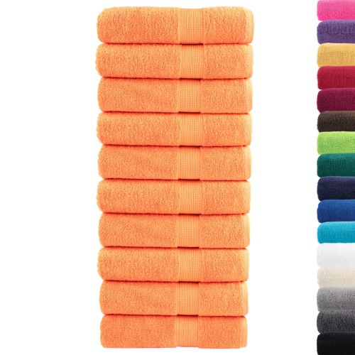 Премиум кърпи за баня SOLUND 10 бр оранжев 70x140 см 600 gsm