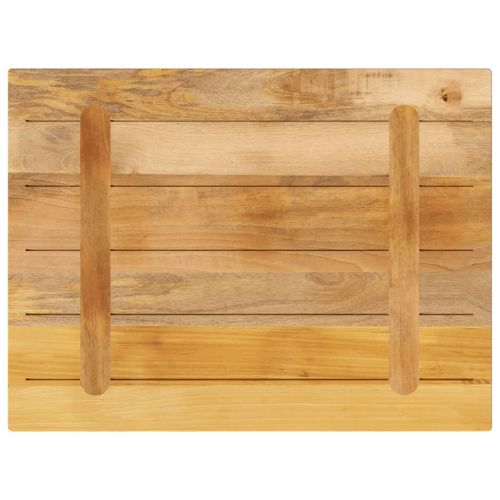 Плот за маса 90x60x2,5 см правоъгълен масивно дърво грубо манго