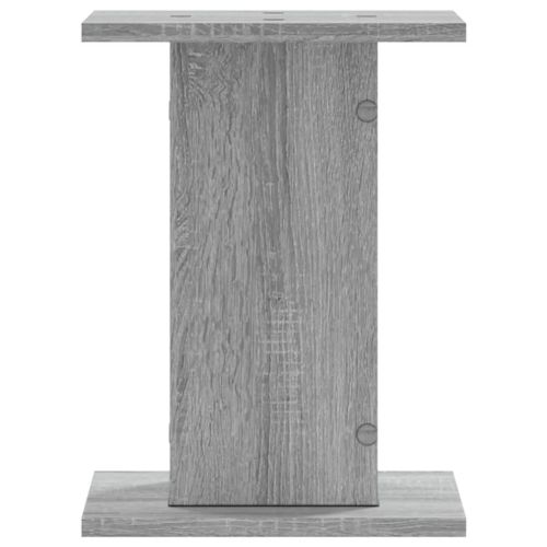 Стойки за тонколони 2 бр сив сонома 30x30x40 см инженерно дърво