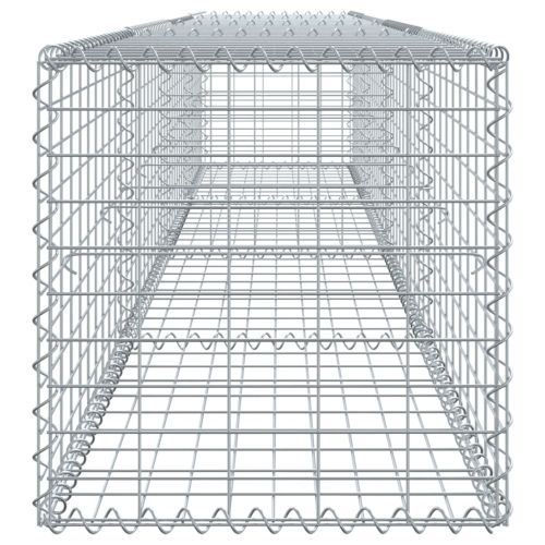 Габионна кошница с покритие, 400x50x50 см, поцинковано желязо