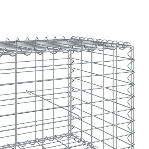Габионна кошница с покритие, 900x50x50 см, поцинковано желязо