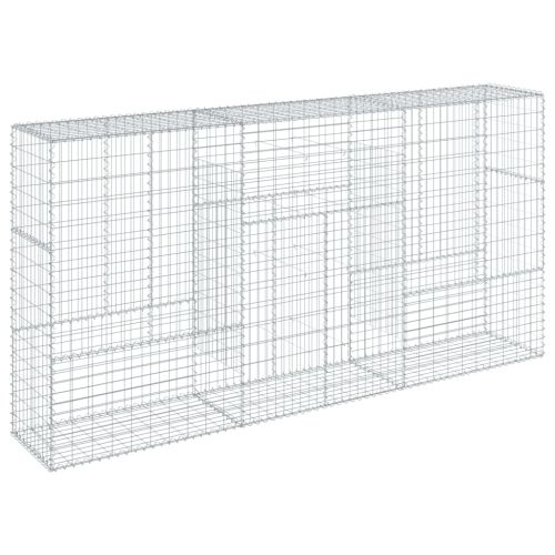 Габионна кошница с покритие, 300x50x150 см, поцинковано желязо
