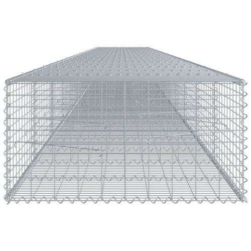 Габионна кошница с покритие, 1200x100x50 см, поцинковано желязо