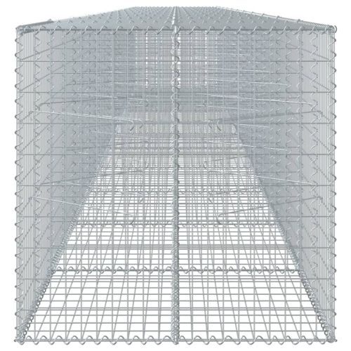 Габионна кошница с капак, 1100x100x100 см, поцинковано желязо