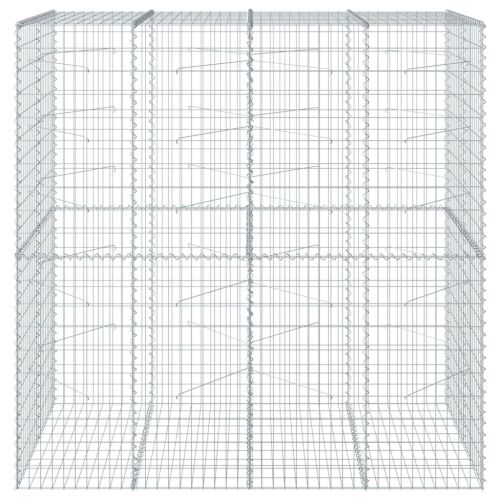 Габионна кошница с покритие, 200x100x200 см, поцинковано желязо