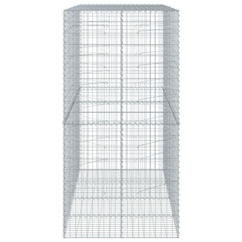 Габионна кошница с покритие, 200x100x200 см, поцинковано желязо