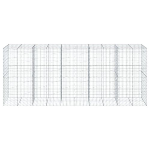 Габионна кошница с покритие, 500x100x200 см, поцинковано желязо
