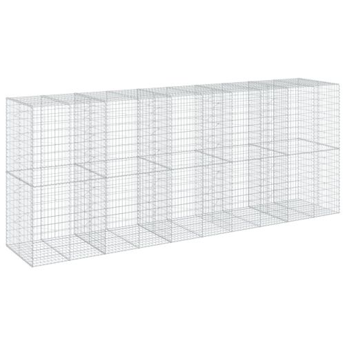 Габионна кошница с покритие, 500x100x200 см, поцинковано желязо