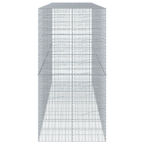 Габионна кошница с покритие, 400x100x200 см, поцинковано желязо