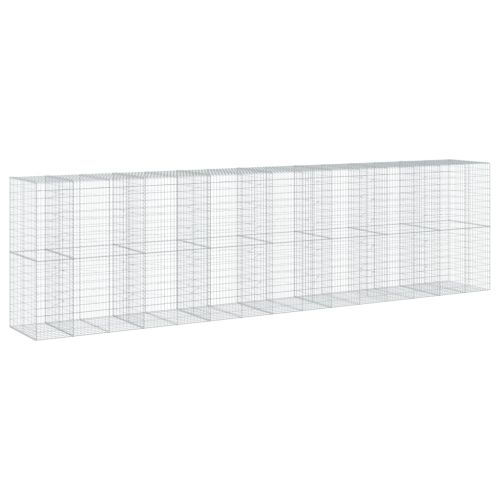 Габионна кошница с покритие, 750x100x200 см, поцинковано желязо
