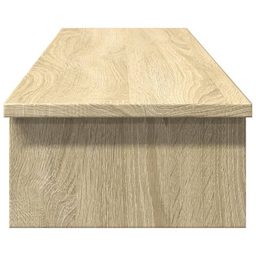 Поставка за монитор, дъб сонома, 100x27x15 см, инженерно дърво