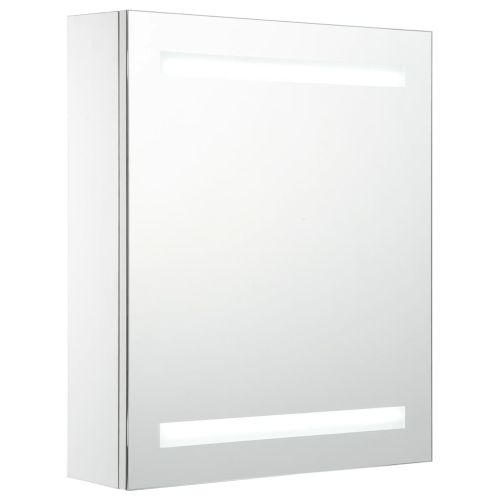 LED шкаф с огледало за баня, 50x13,5x60 см