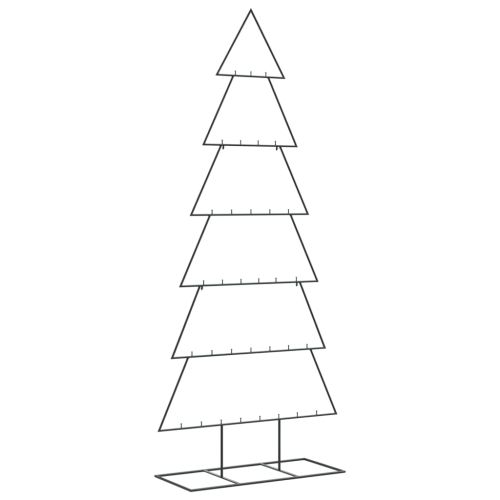 Метална коледна елха за декорация черна 180 см