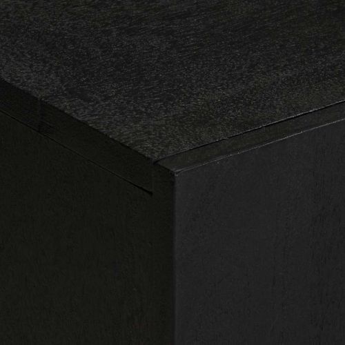 ТВ шкаф, черен, 105x33x46 см, инженерно дърво