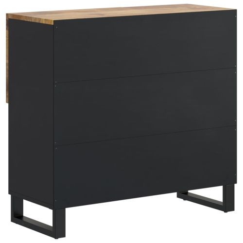 Сайдборд с 2 врати, 80x33x75 см, мангово дърво масив