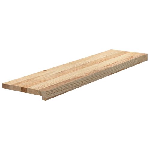 Стълбищни стъпала, 2 бр, 100x30x2 см, необработен масивен дъб