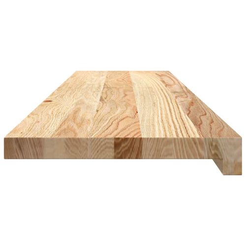 Стълбищни стъпала, 2 бр, 100x30x2 см, необработен масивен дъб
