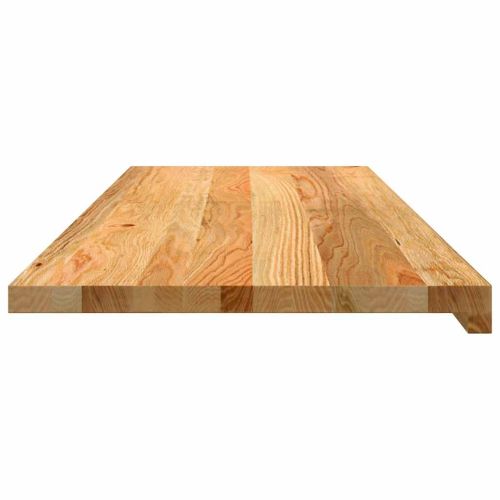 Прозоречни первази, 2 бр, светлокафяви, 110x40x2 см, дъб масив