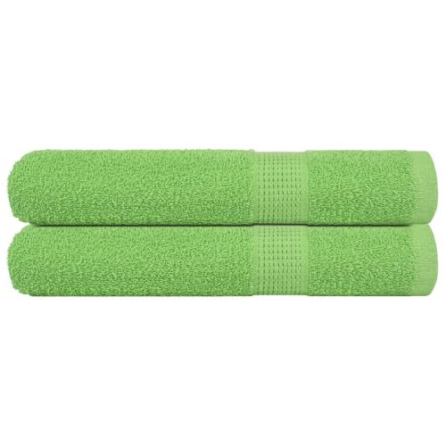 Кърпи за сауна FROGN 2 бр. Ябълково зелени 80x200 см 360 г/м²
