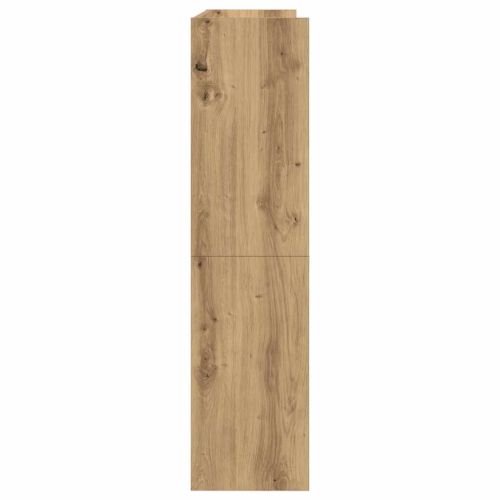 Етажерка за обувки, дъб артизан, 80x25x100 см, инженерно дърво