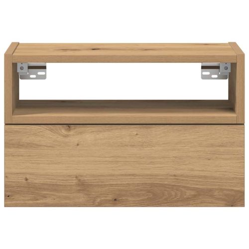 Нощно шкафче за стенен монтаж, дъб артизан, 45x26x28,5 см