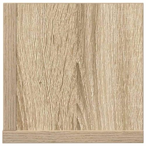 Стенни рафтове 2 бр сонома дъб 100x16,5x16,5 см инженерно дърво