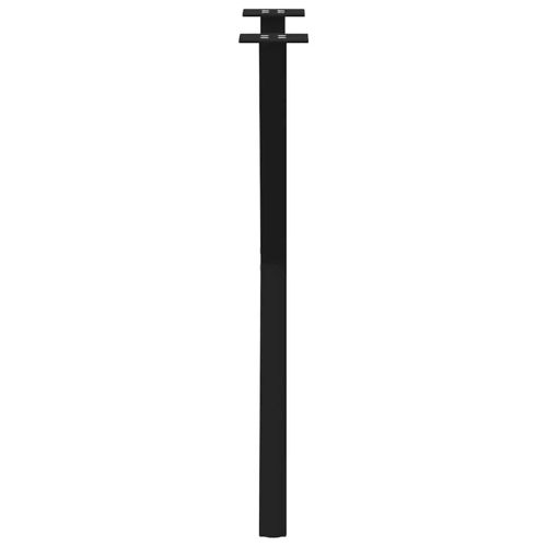 Крака за трапезна маса, X-образни, 2 бр., черни, 57 x (72-73) см, стомана