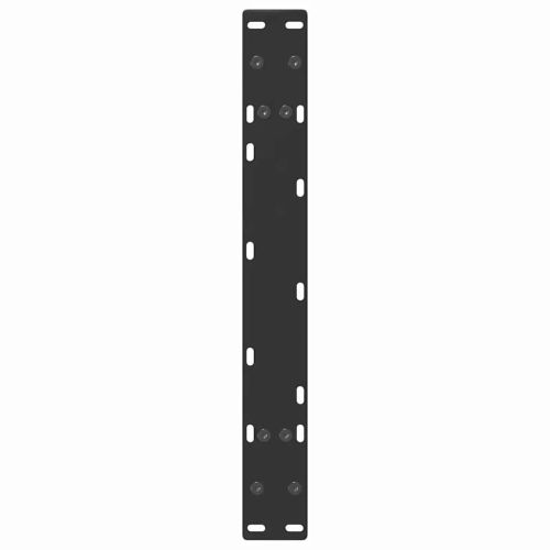 Крака за масичка за кафе, А-образни, 2 бр., черни, 60 x (30-31) см, стомана