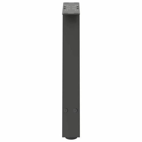 Крака за масичка за кафе, А-образни, 2 бр., антрацит, 50x(42-43) см, стомана