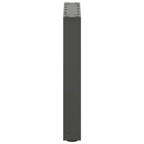 Крака за масичка за кафе, U-образни, 2 бр., антрацит, 38 x (42-43) см, стомана